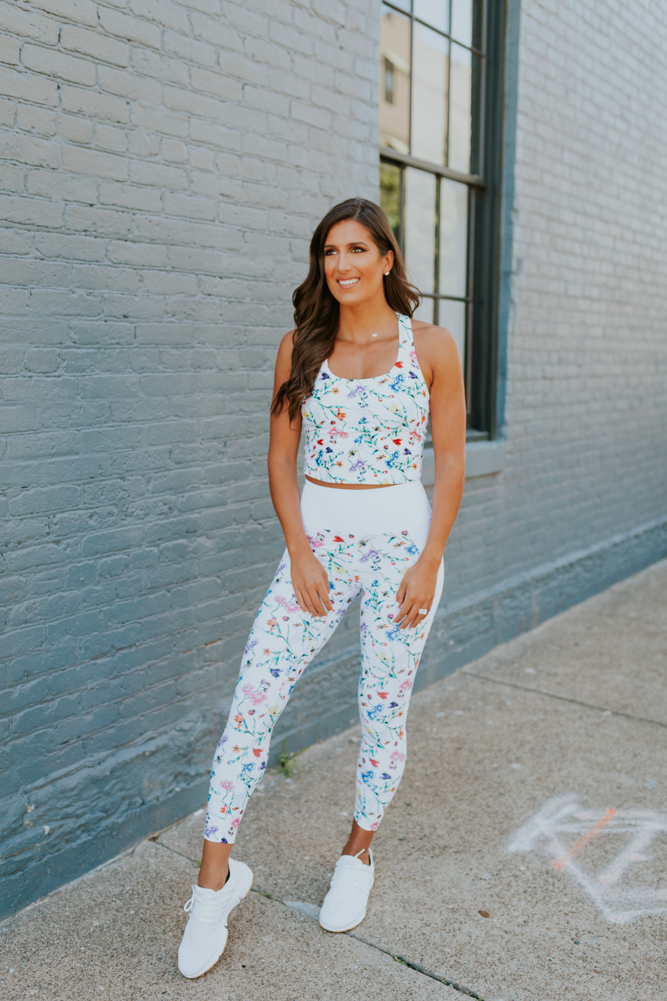 betsey johnson activewear, floral activewear, fitwithasd, a southern drawl fitness, cute activewear, cute athleisure, workout outfit, workout style, cute leggings, floral leggings, activewear set // grace white a southern drawl