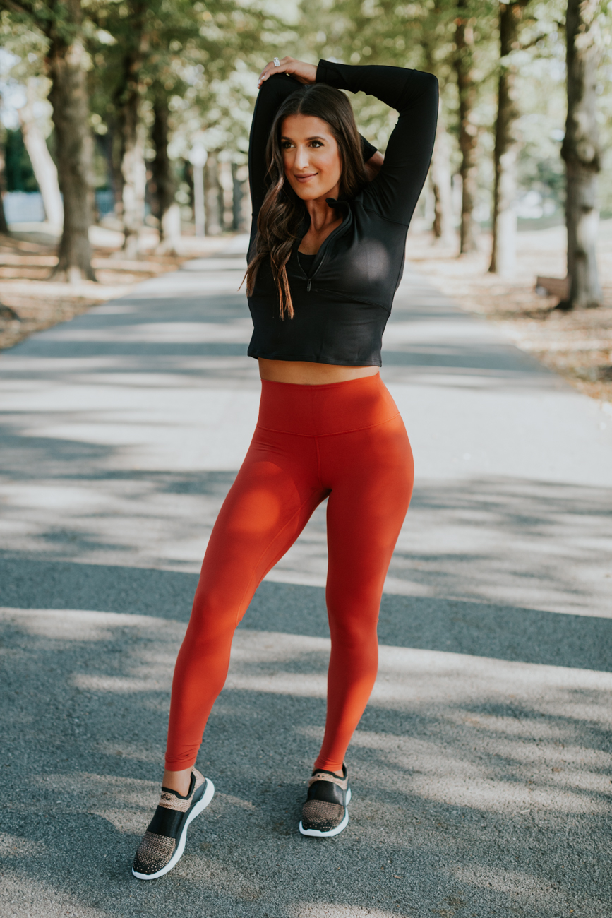 lululemon activewear, how to choose activewear for fall, fall activewear, fall athleisure, align pants, lululemon sports bra, apl shoes, apl sneakers // grace white a southern drawl