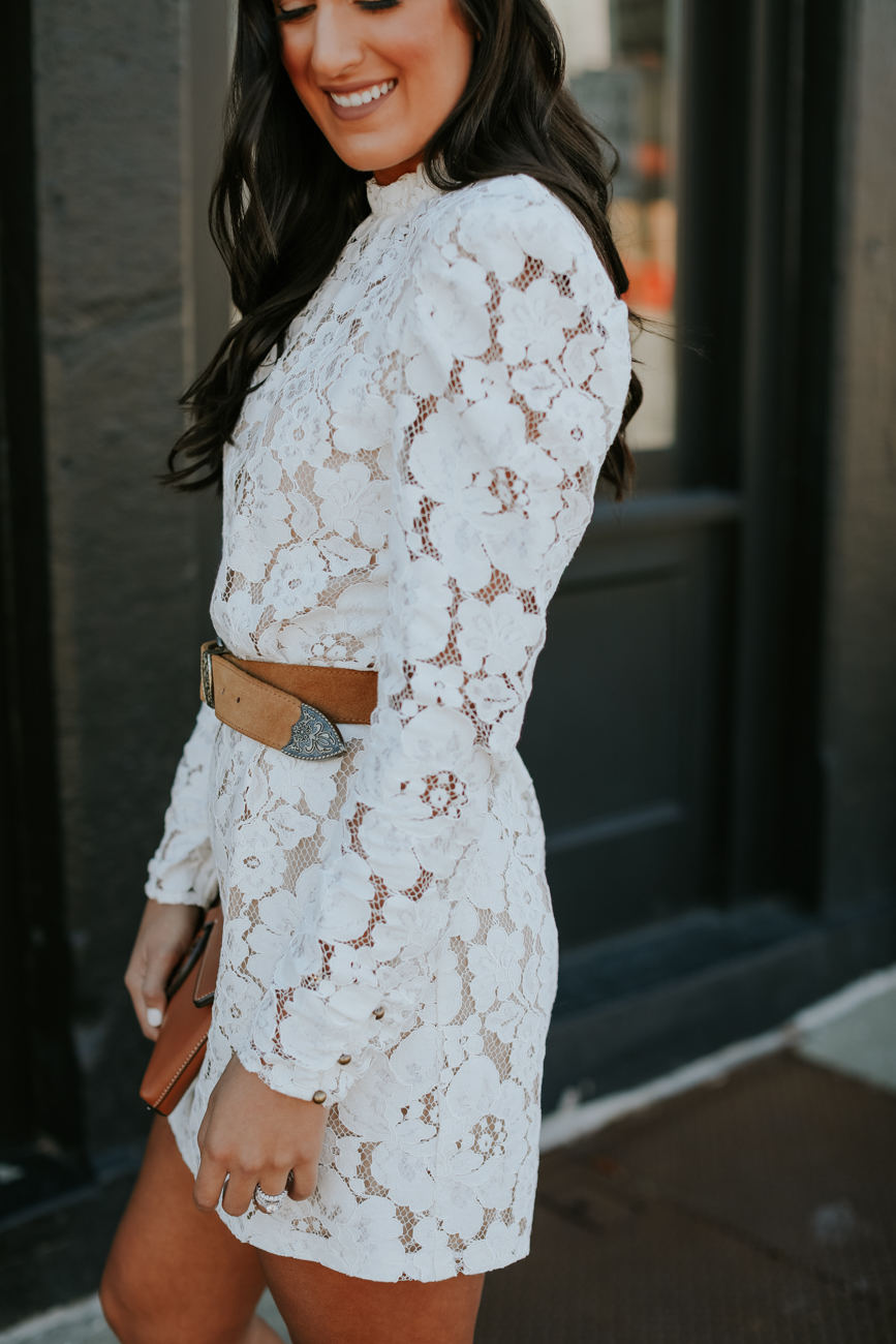 White Lace Dress + Fave Dress Brands