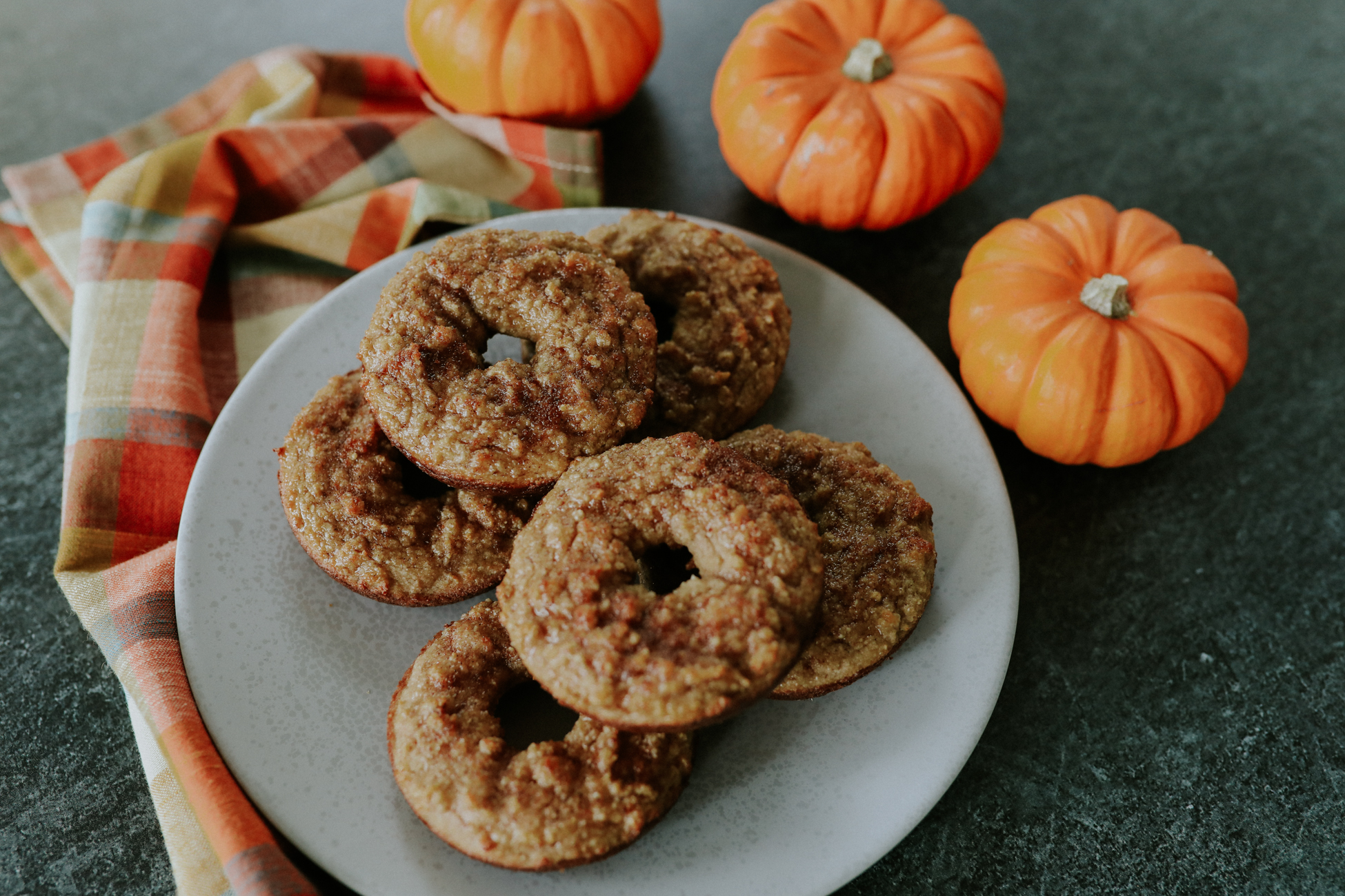 healthy apple cider donuts, gluten free apple cider donuts, healthy fall treats, healthy fall desserts // grace white a southern drawl