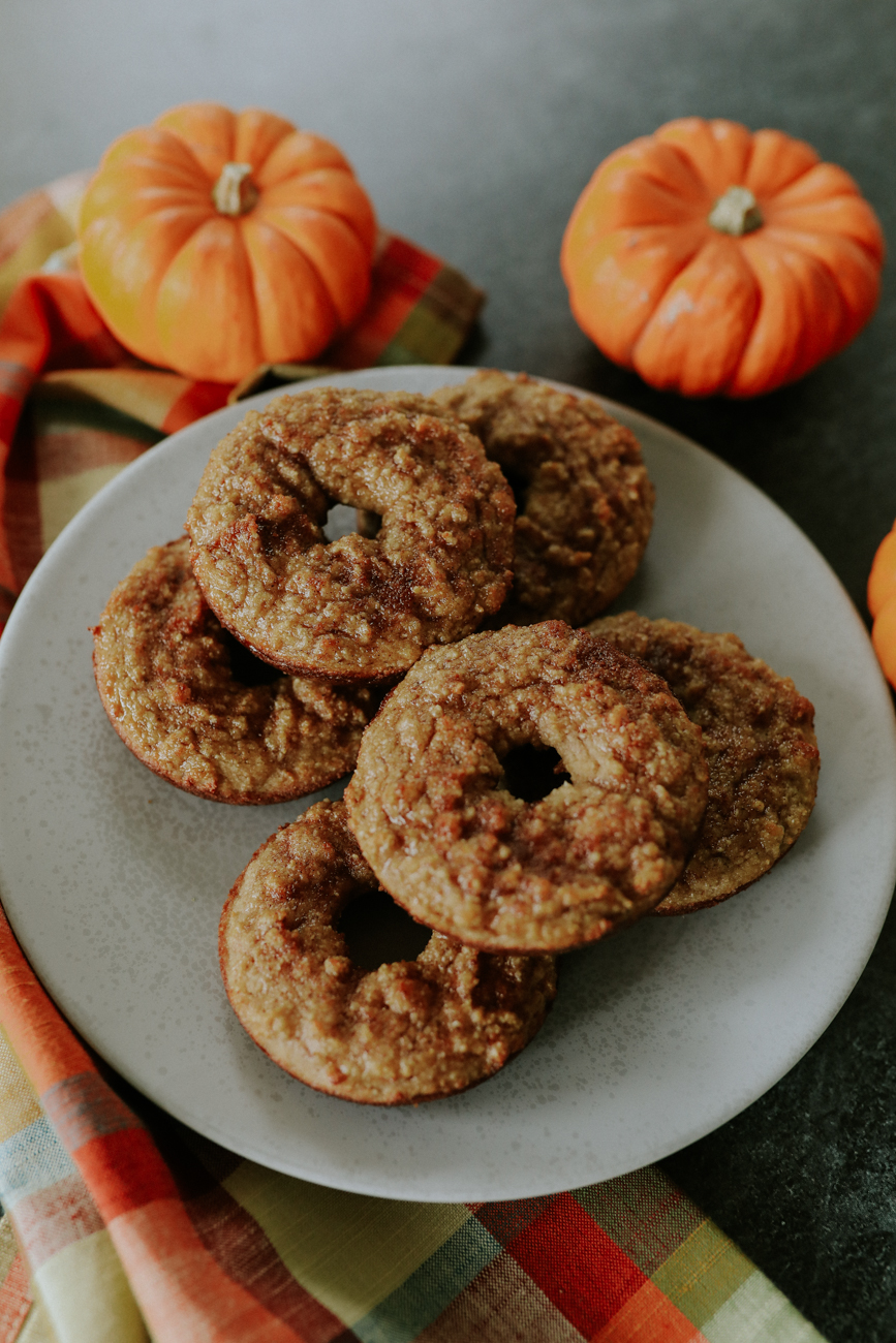 healthy apple cider donuts, gluten free apple cider donuts, healthy fall treats, healthy fall desserts // grace white a southern drawl