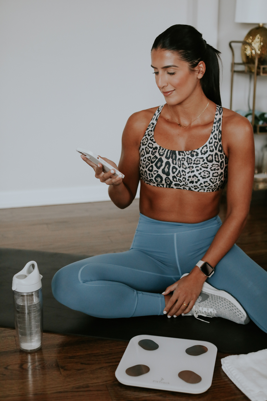 fittrack scale, weight scale, how to track your fitness progress // grace white a southern drawl